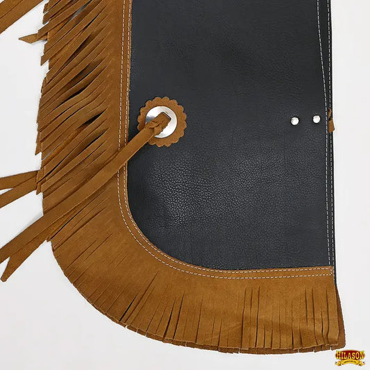 Pro Rodeo Bull Riding Chaps Leather Kids Junior Youth