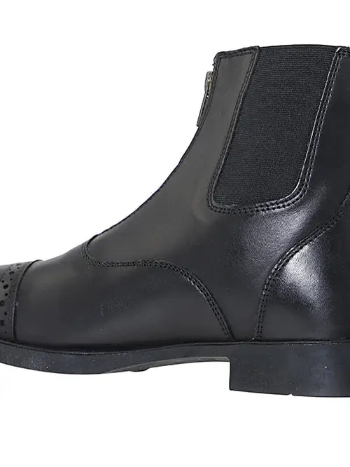 Adult Zip Up Top Grain Leather Paddock Riding Boots