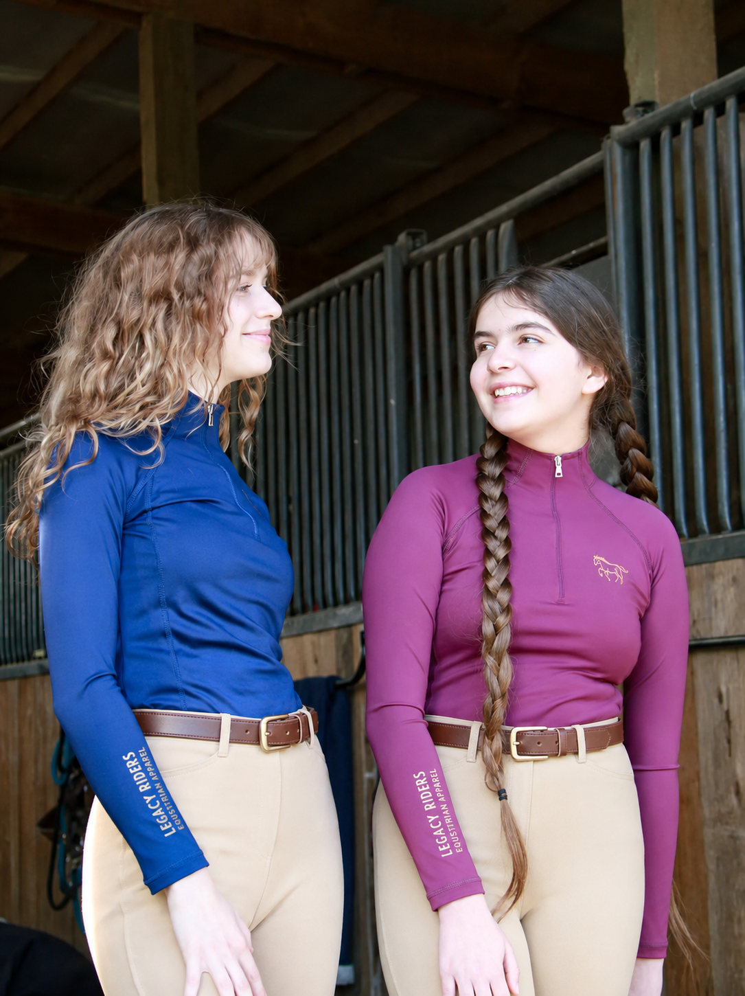 Legacy Classics- Navy Blue Riding Shirt Youth