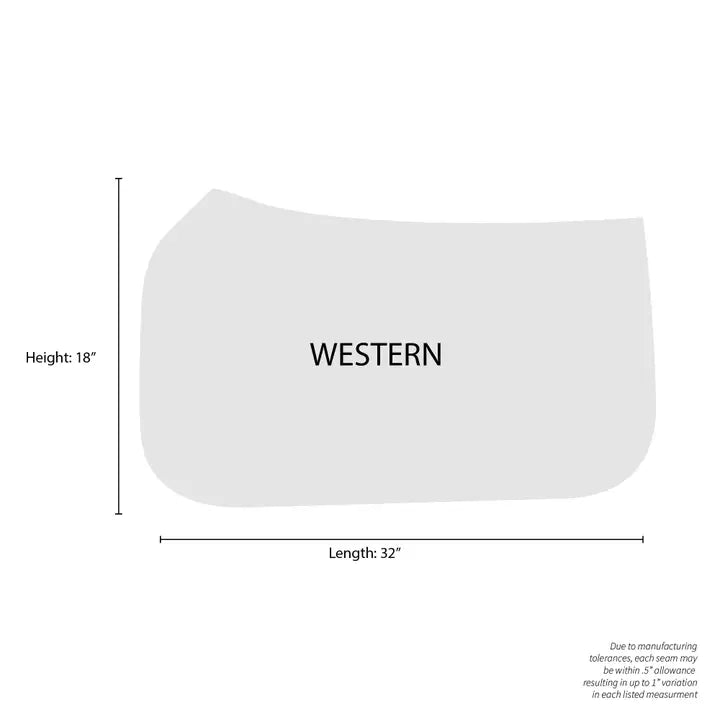Dapplebay Midnight Constellation Western Saddle Pad