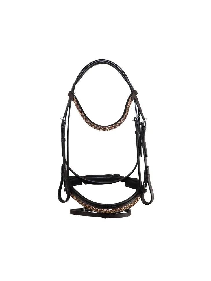 Bonn Crank Dressage Bridle with Flash