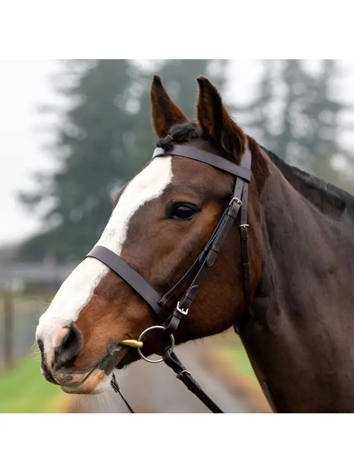 Fox Leather Hunting Snaffle Traditional English Horse Bridle