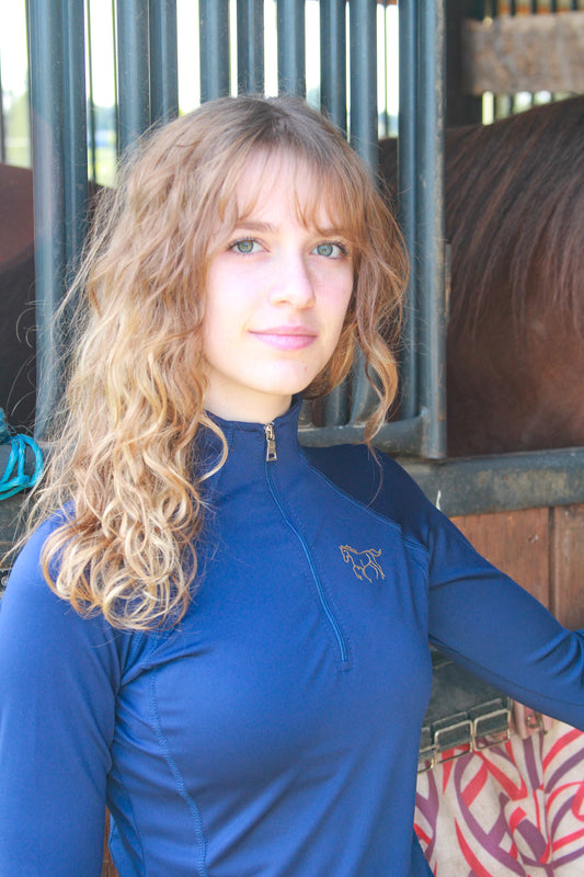 Legacy Classics- Navy Blue Riding Shirt