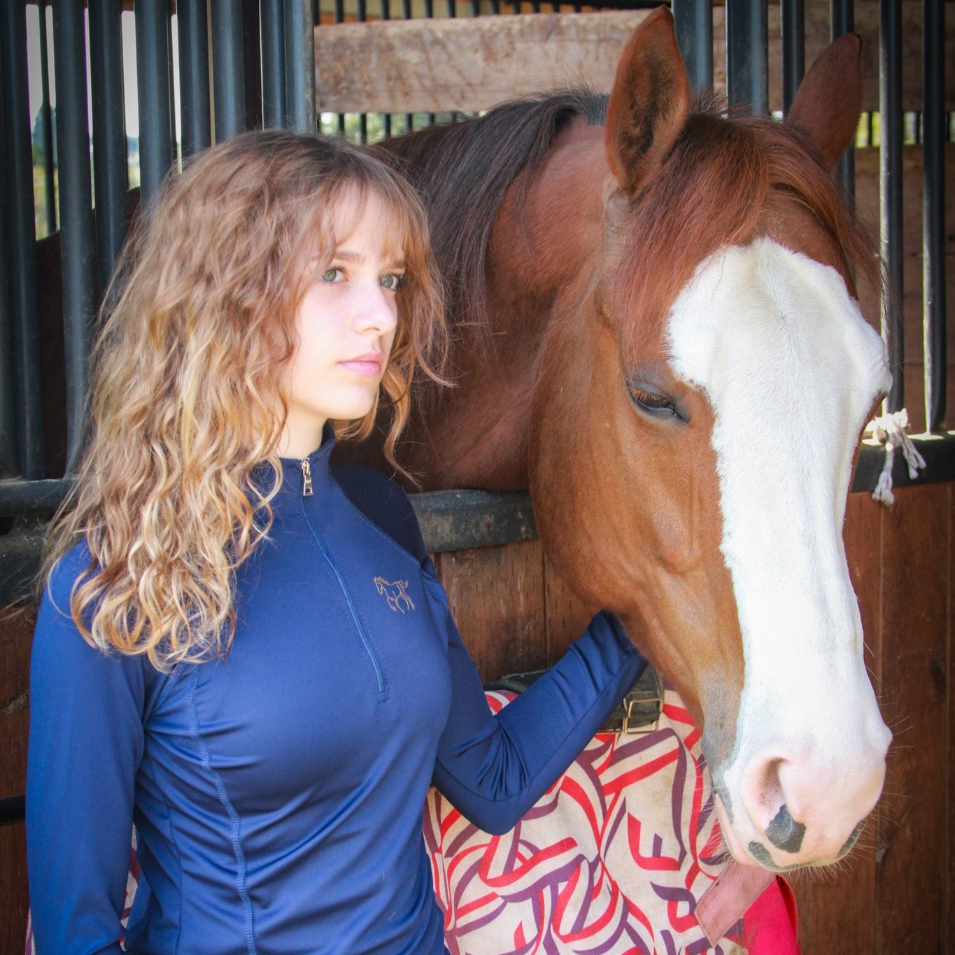Legacy Classic Long Sleeve Riding Shirt - Navy Blue