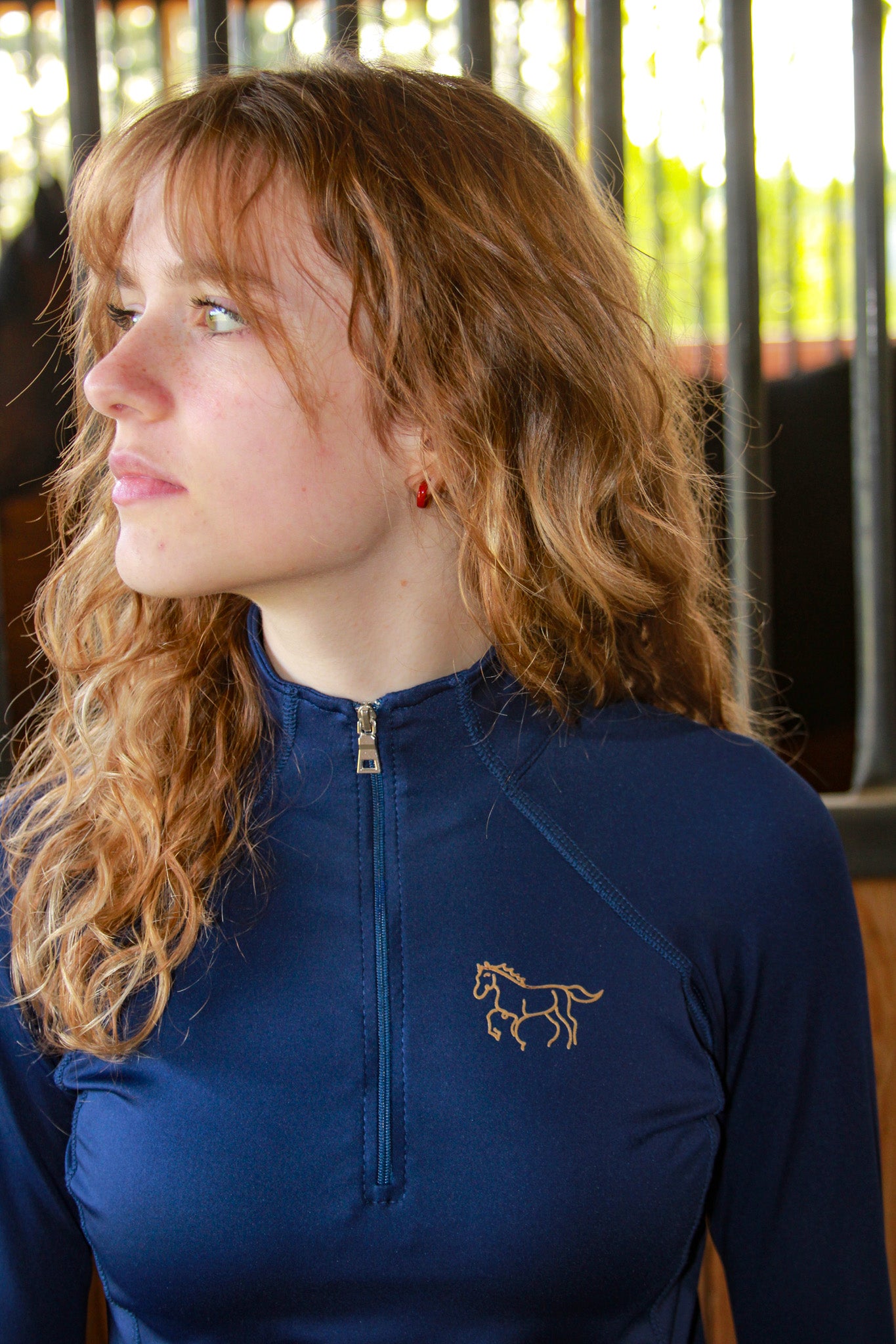 Legacy Classic Long Sleeve Riding Shirt - Navy Blue