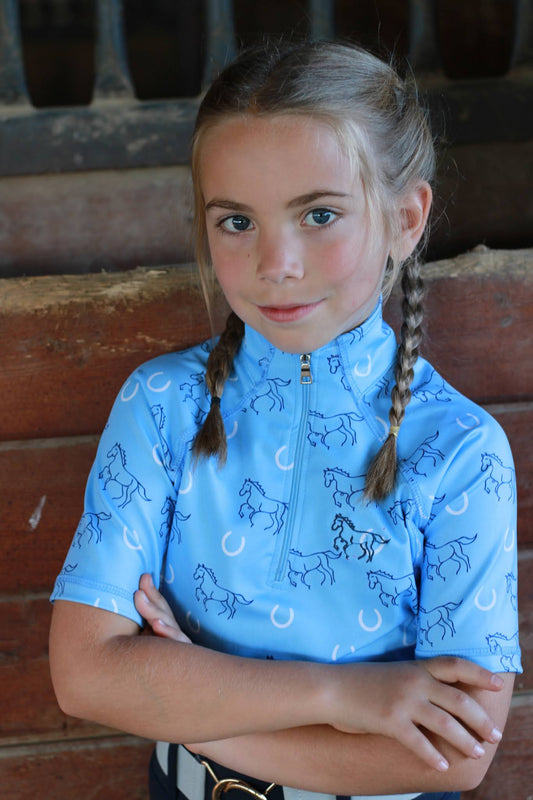 Lucky Stride - Sky Blue Riding Shirt