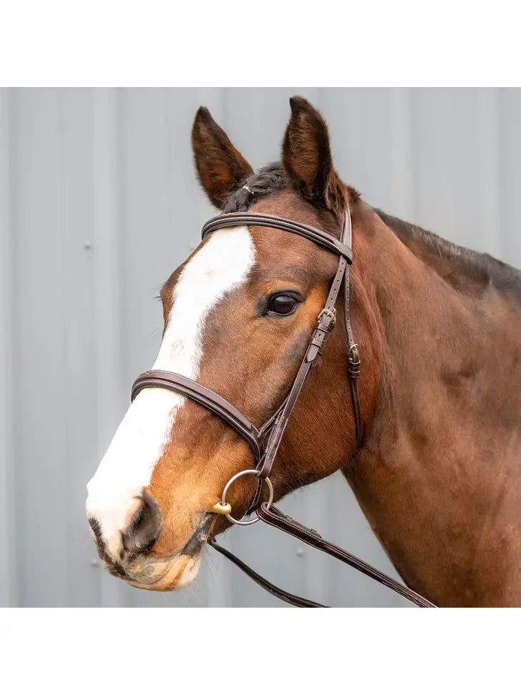 Marco Simone Italian Monocrown Bridle with Removeable Flash