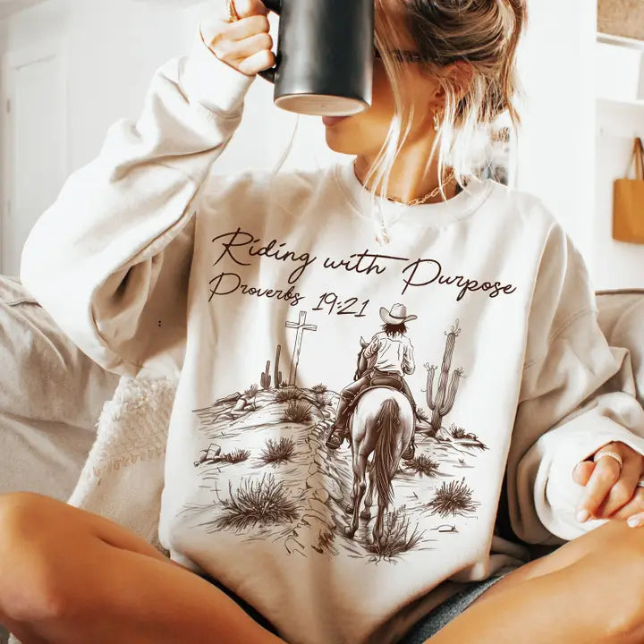 Riding with Purpose Western Sweatshirts & Tees