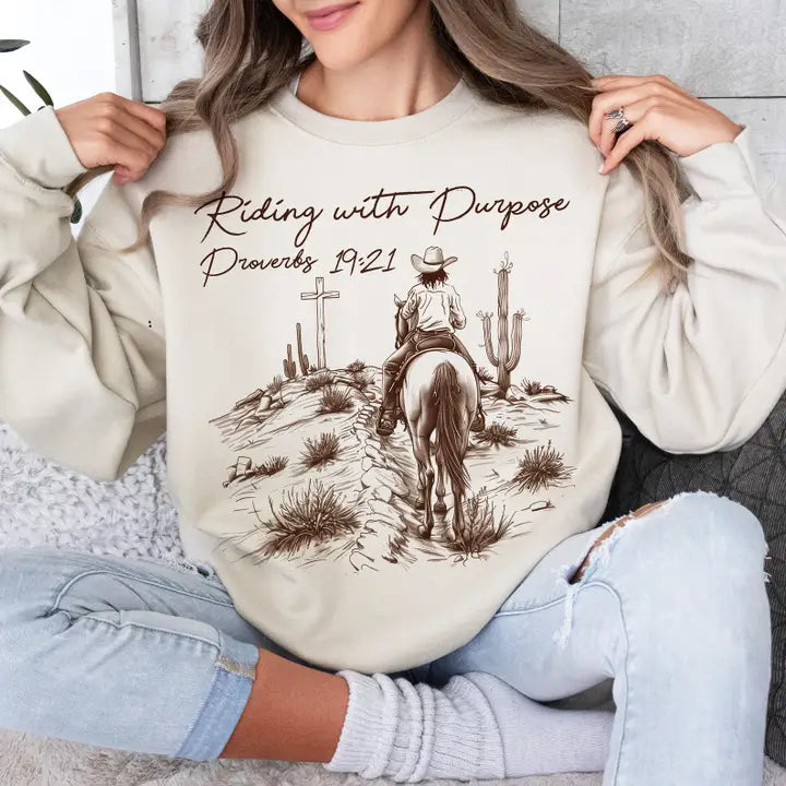 Riding with Purpose Western Sweatshirts & Tees