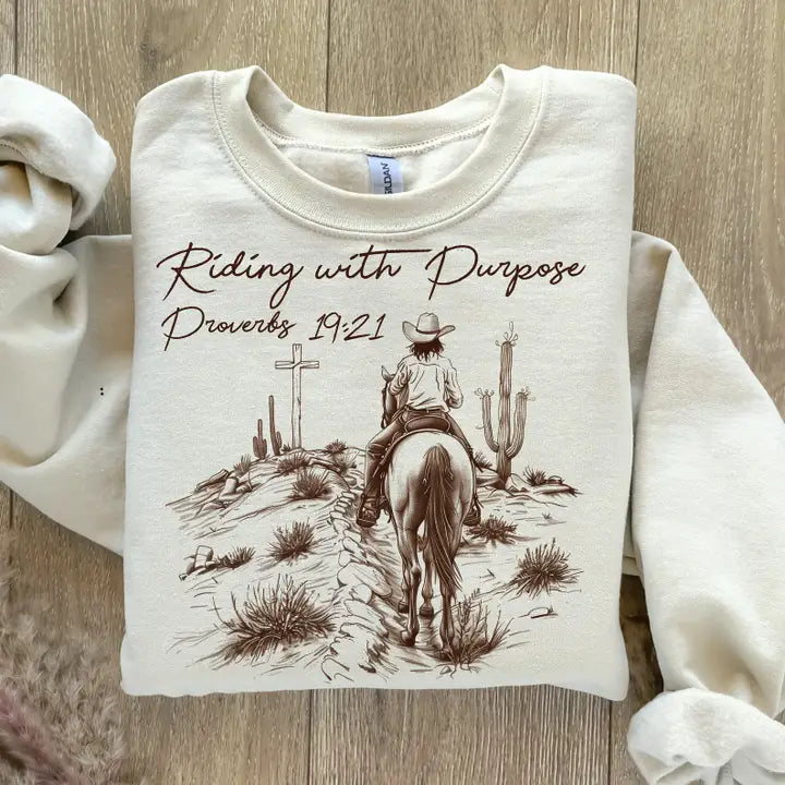 Riding with Purpose Western Sweatshirts & Tees