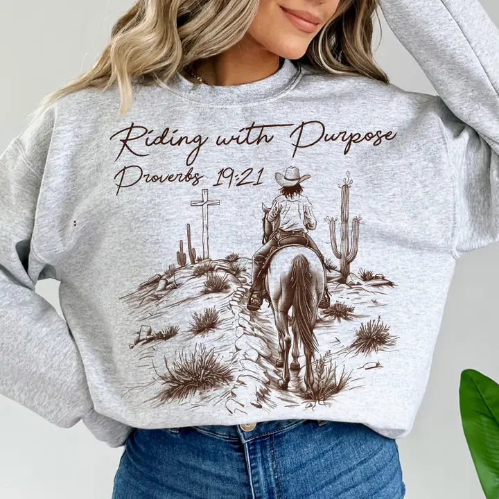 Riding with Purpose Western Sweatshirts & Tees