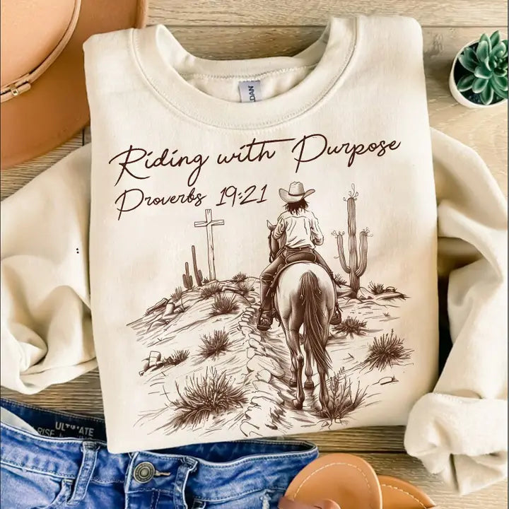 Riding with Purpose Western Sweatshirts & Tees