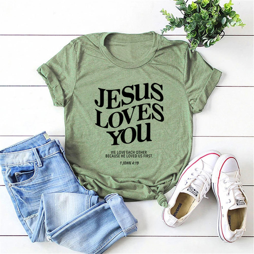Jesus Loves You- Women's T-Shirt