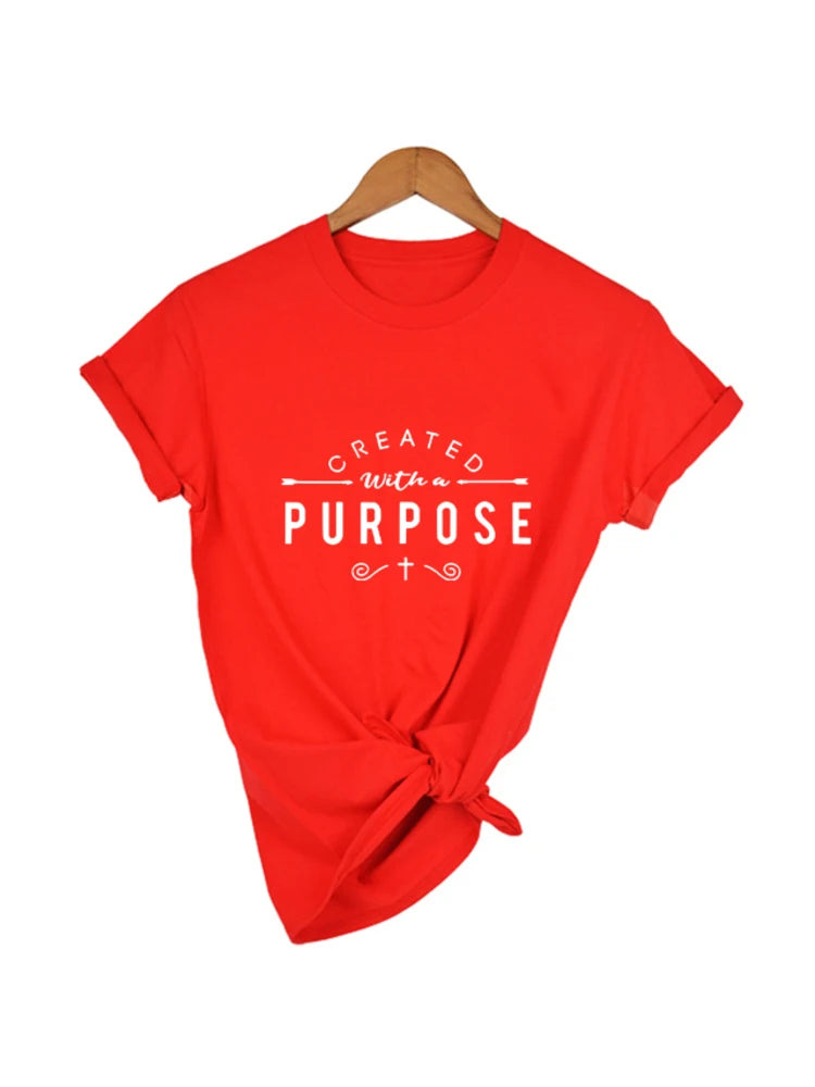 Created with A Purpose - Women's Christian T-Shirt