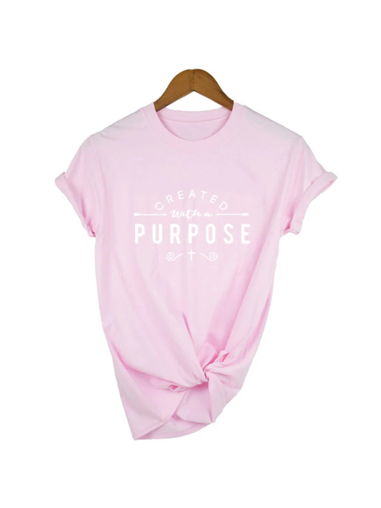 Created with A Purpose - Women's Christian T-Shirt