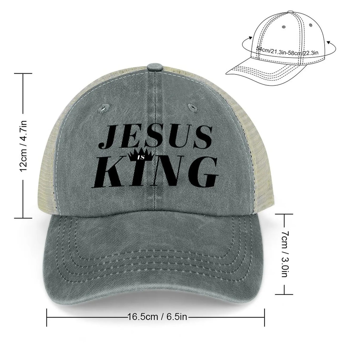 Jesus Is King Trucker Hat