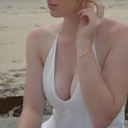 Sterling Silver Snaffle Bit Bracelet