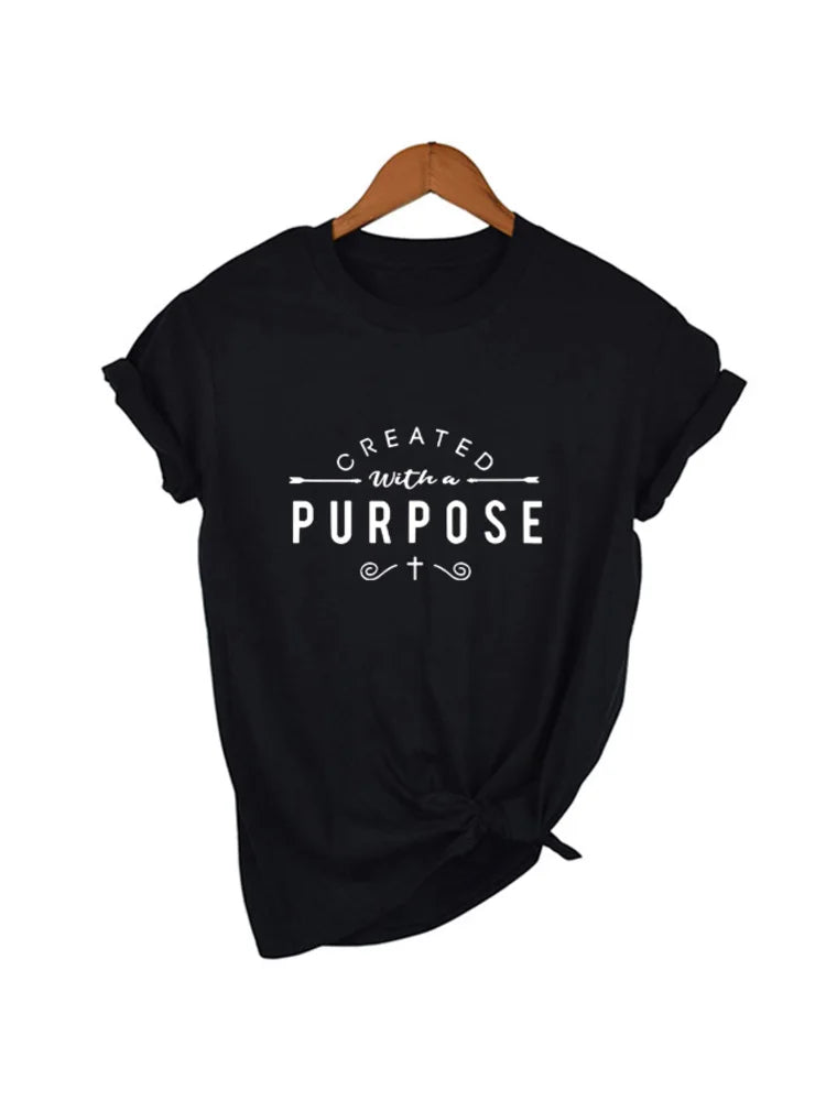 Created with A Purpose - Women's Christian T-Shirt