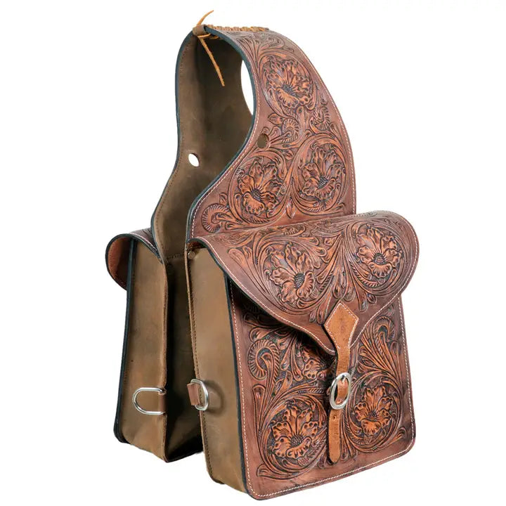 Horse Leather Saddle Bag Heavyduty Traditional Trail Ride