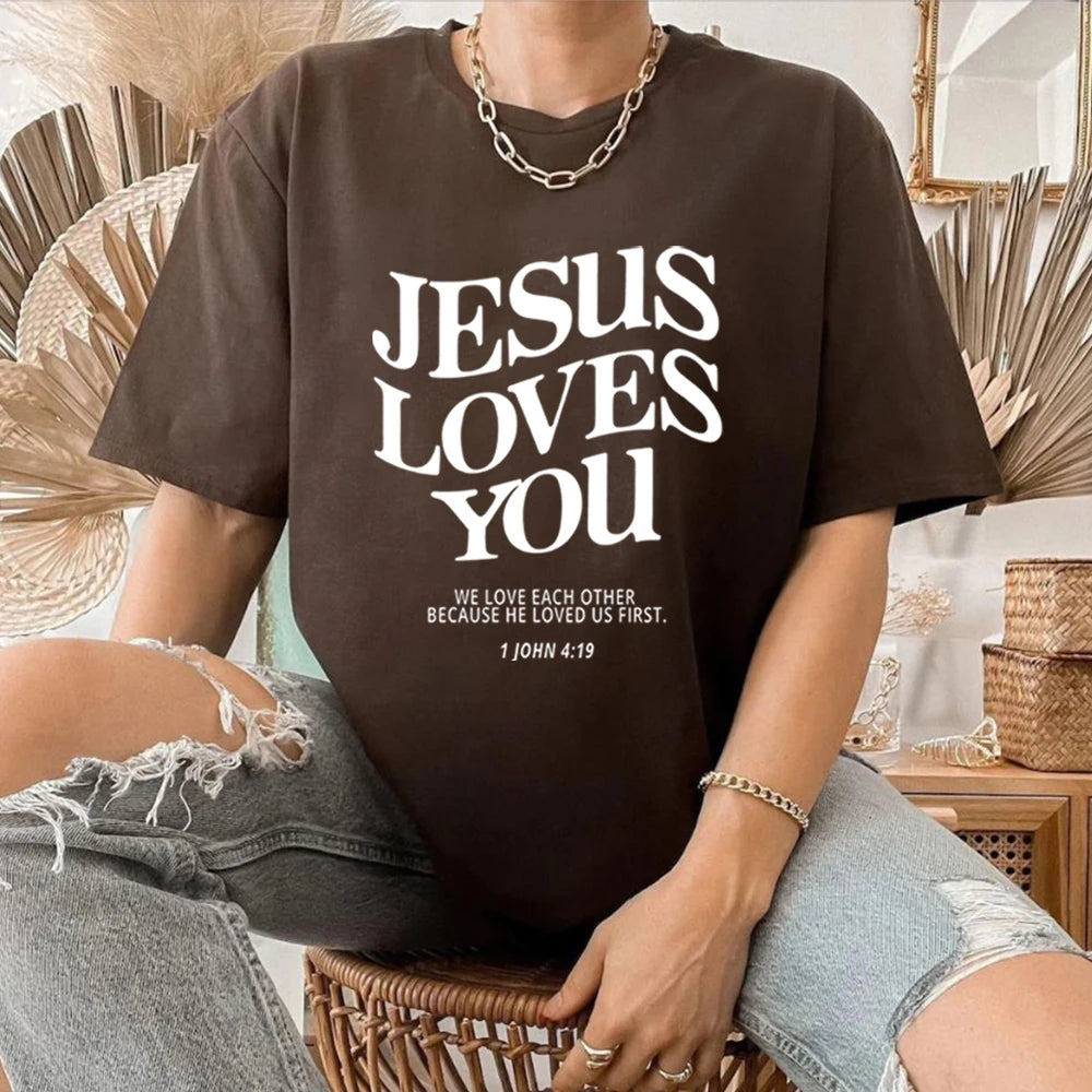 Jesus Loves You- Women's T-Shirt
