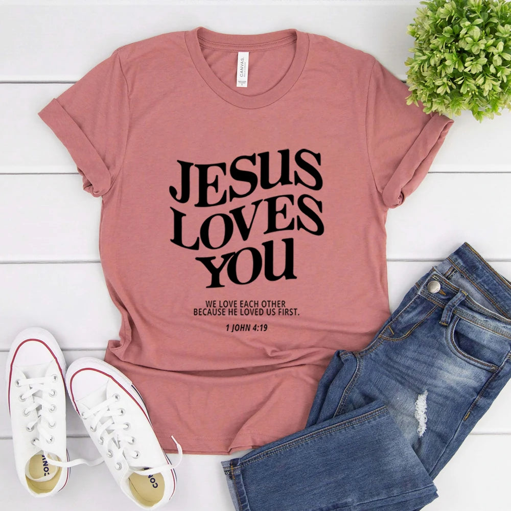 Jesus Loves You- Women's T-Shirt