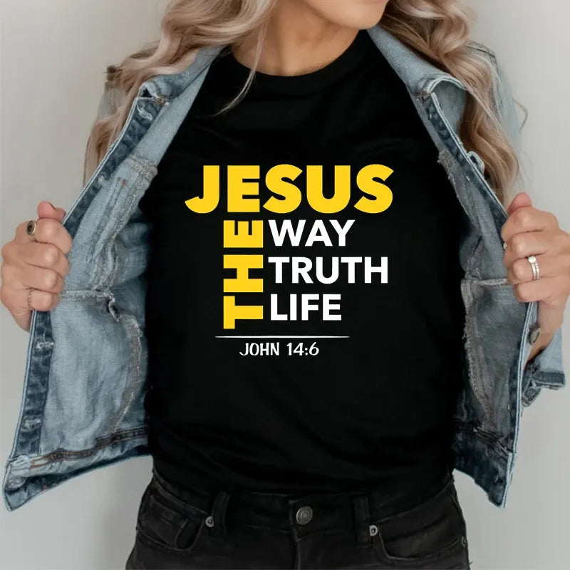 Jesus The Way Truth Life- Women's Tee