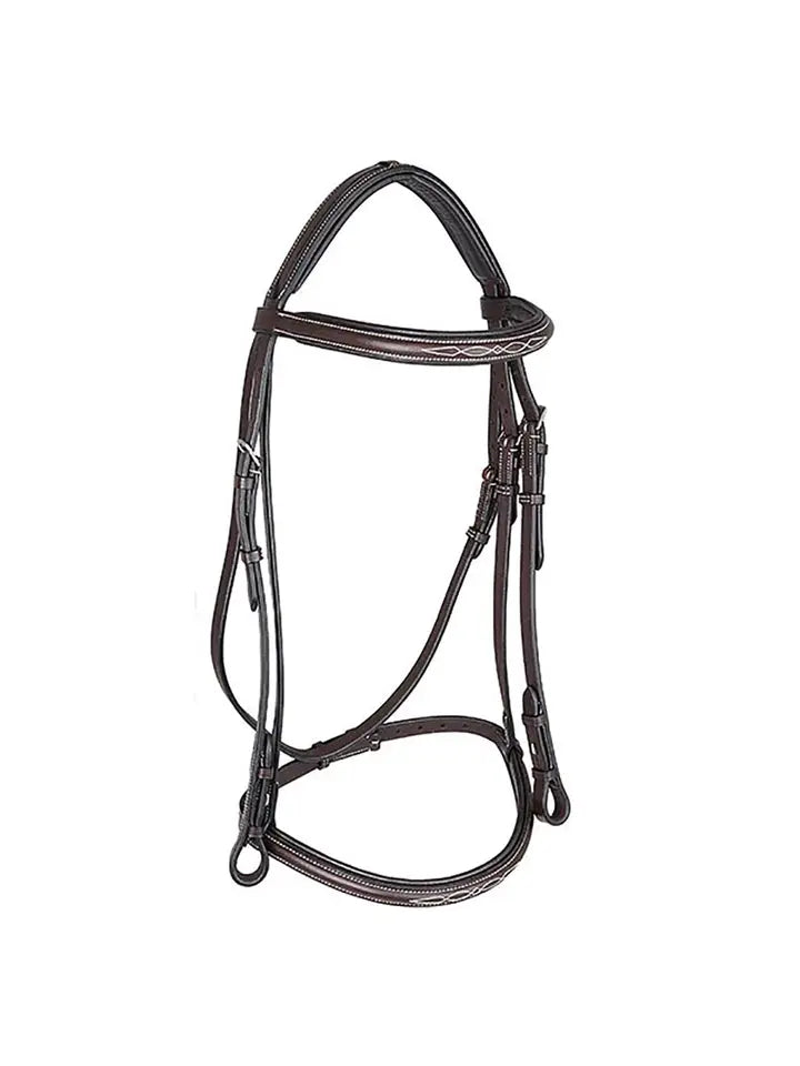 Spanish Bay - Fancy Raised Leather Hunter Horse Bridle