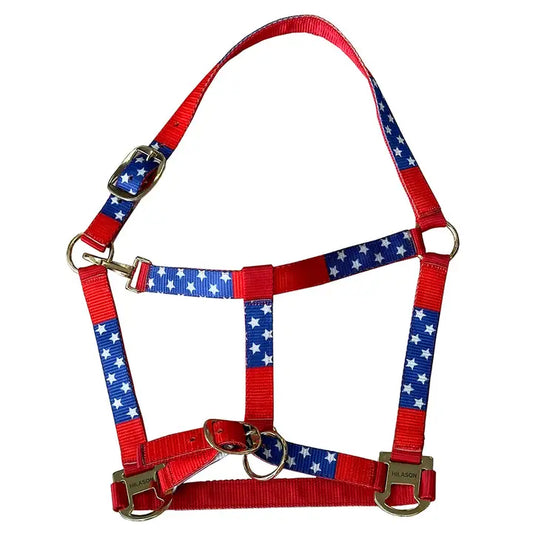 USA Flag Horse Top Grade Nylon Comfortable Flexible Halter