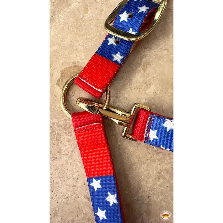 US Flag Horse Top Grade Nylon Comfortable Flexible Halter