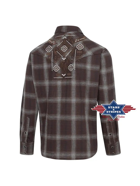 Checked Men's Western Shirt - William