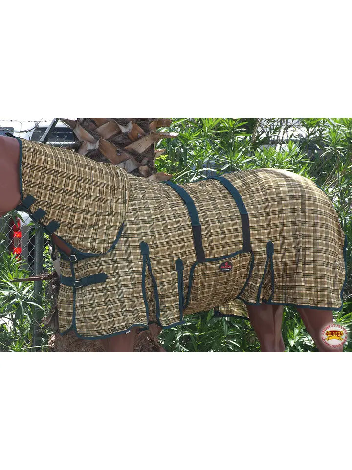66"-84" Horse Fly Sheet Uv Protect Mesh Plaid