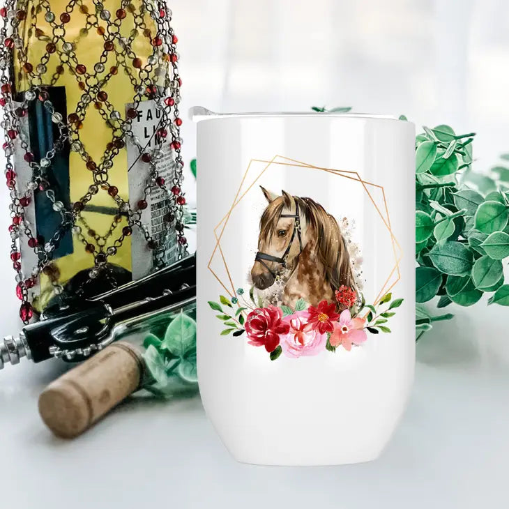 Drink Tumbler 12 oz- Life Is Better with A Horse