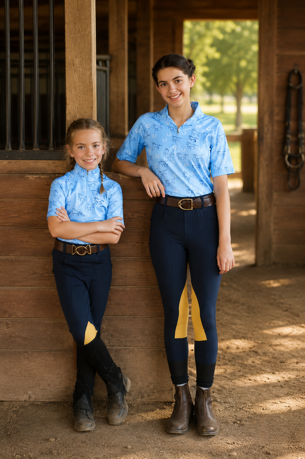Lucky Stride - Sky Blue Riding Shirt Youth