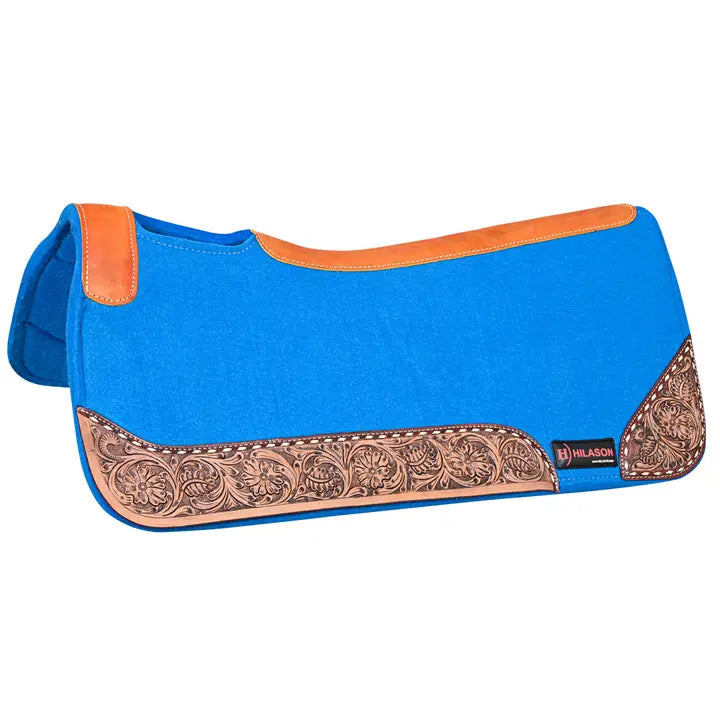 32" X 30" Hilason Horse Saddle Pad Western Contoured Wool Felt Moisture Wicking Saddle Pad
