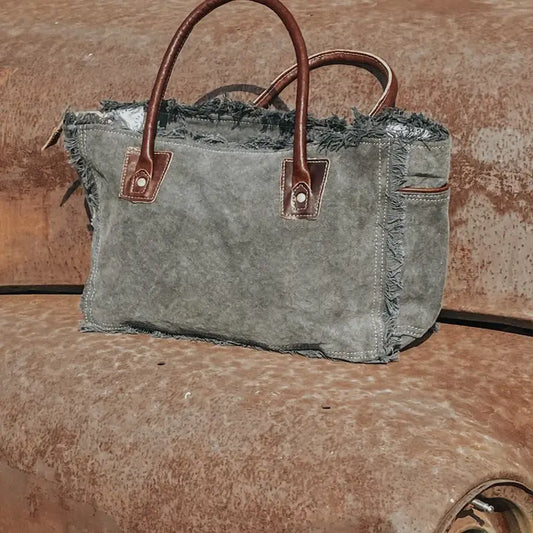 Star Cowhide Small Tote Purse