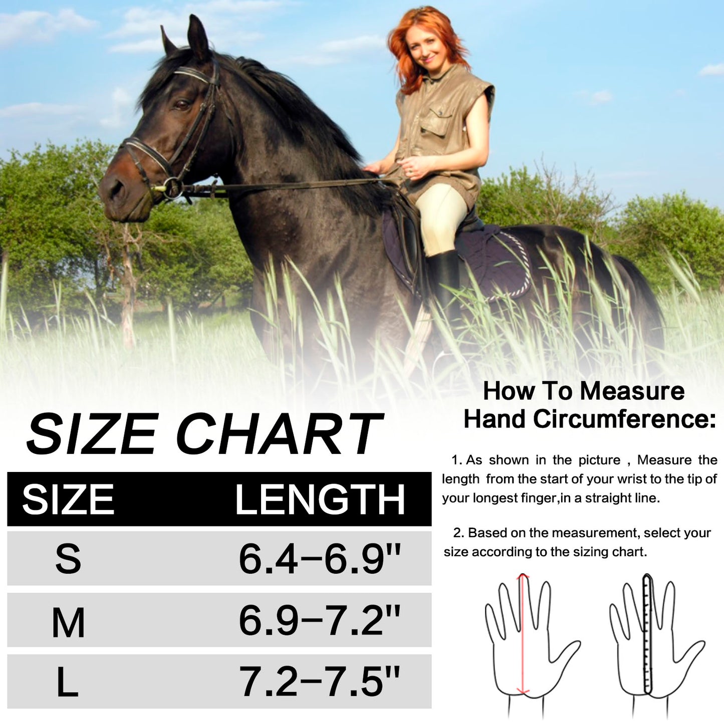 Women's Anti-Slip Equestrian Riding Gloves