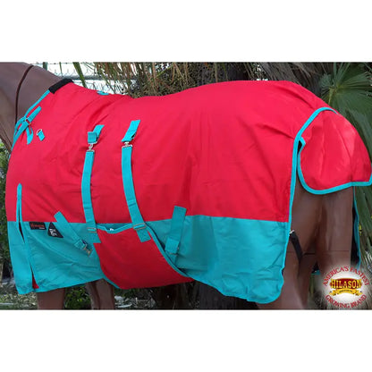 Hilason 1200D Winter Waterproof Horse Turnout Blanket Belly Wrap Red
