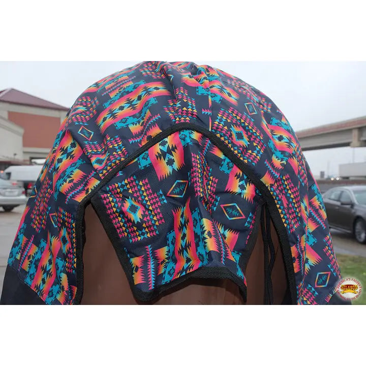 Hilason 1200D Ripstop Waterproof Turnout Winter Horse Blanket Aztec