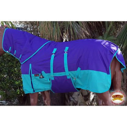 Hilason 1200D Waterproof Winter Horse Neckcover Turnout Blanket Belly Wrap Purple