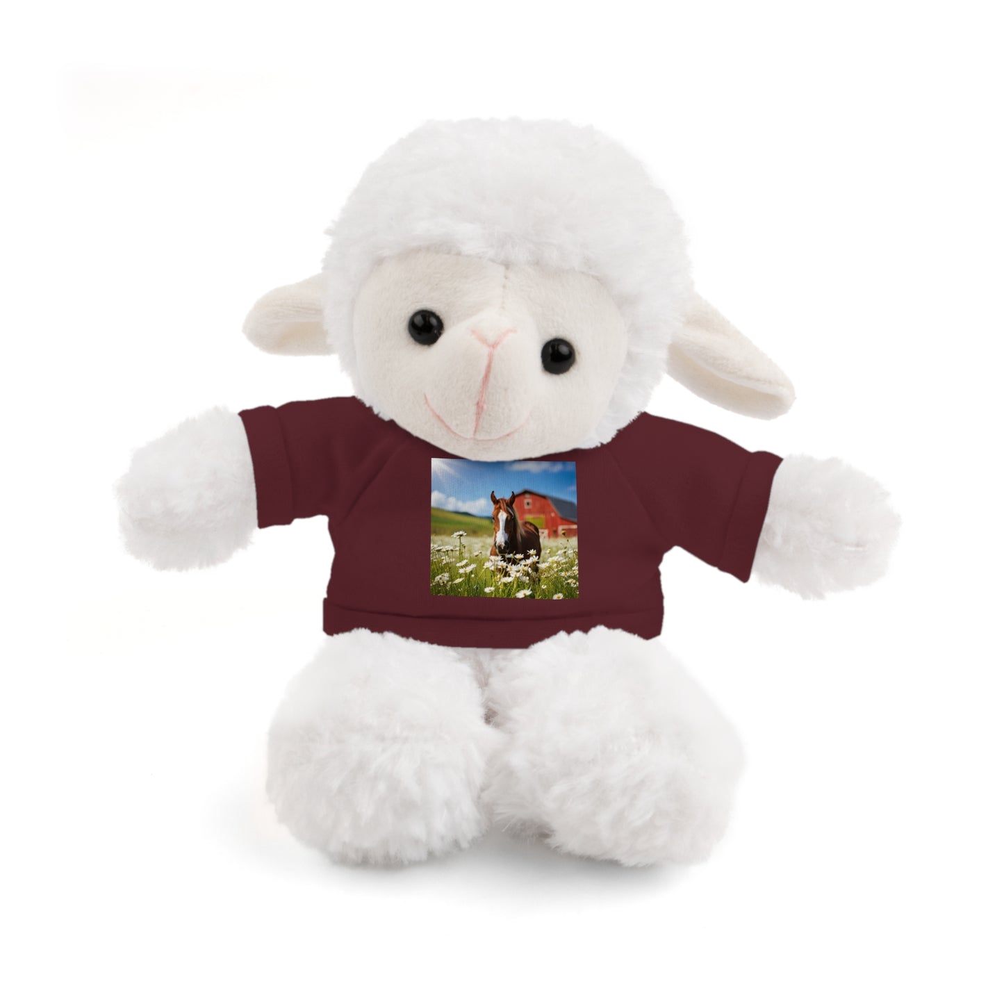 Stuffed Animals Plush with Farm Horse Tee