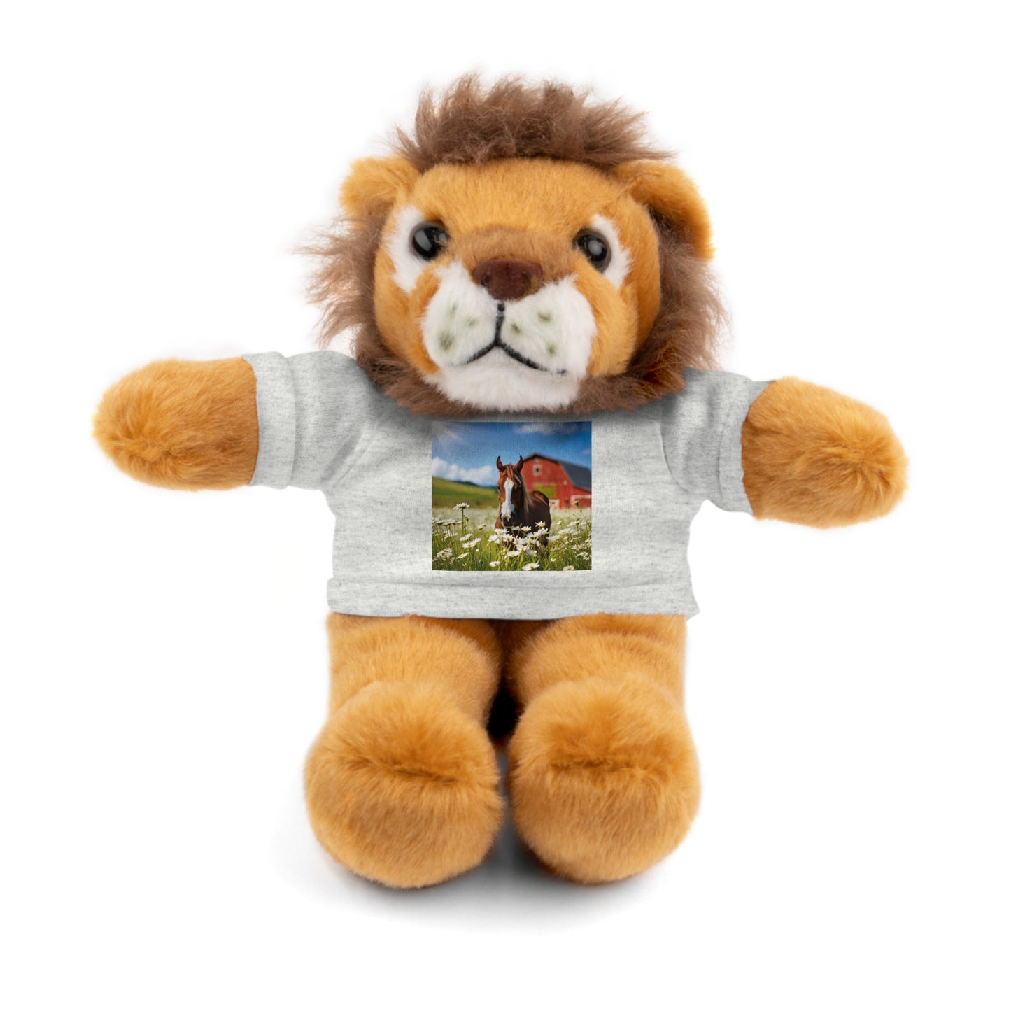 Stuffed Animals Plush with Farm Horse Tee