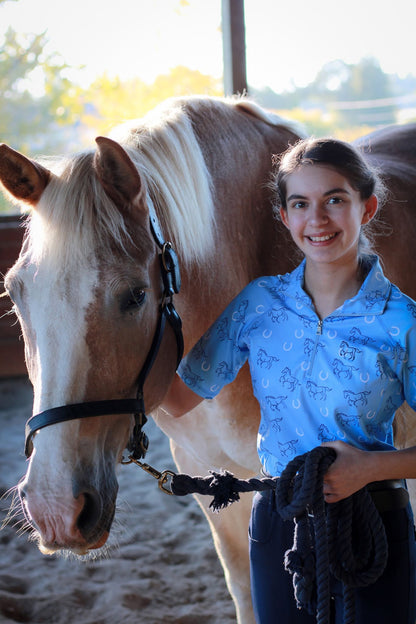 Lucky Stride - Sky Blue Riding Shirt