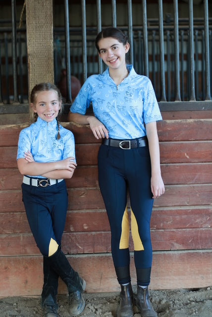 Legacy Riders Blue Ribbon Riders - Navy Blue Children's Riding Pants – Legacy Riders ...