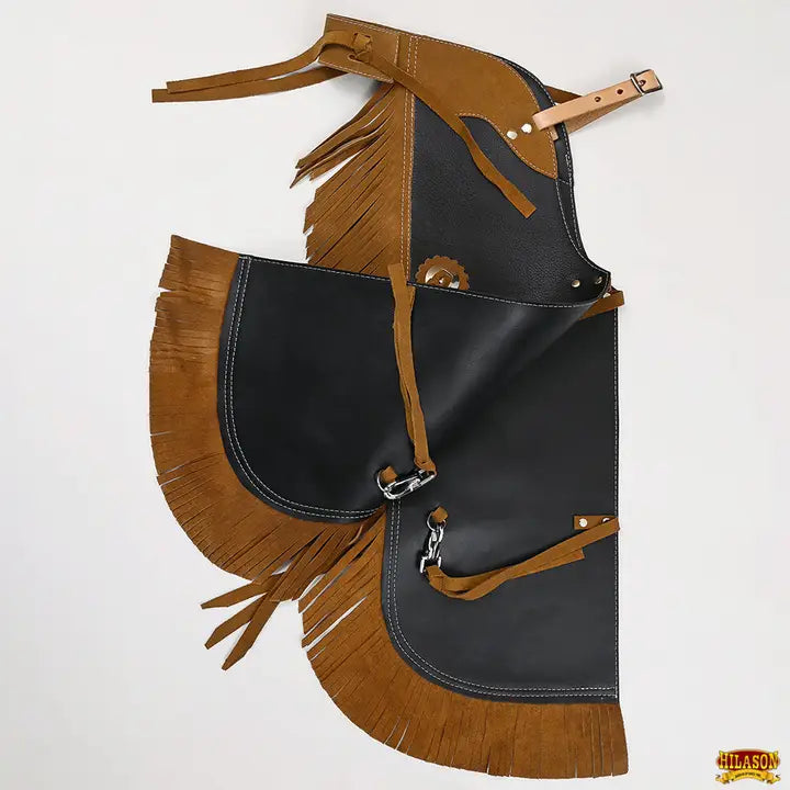 Pro Rodeo Bull Riding Chaps Leather Kids Junior Youth