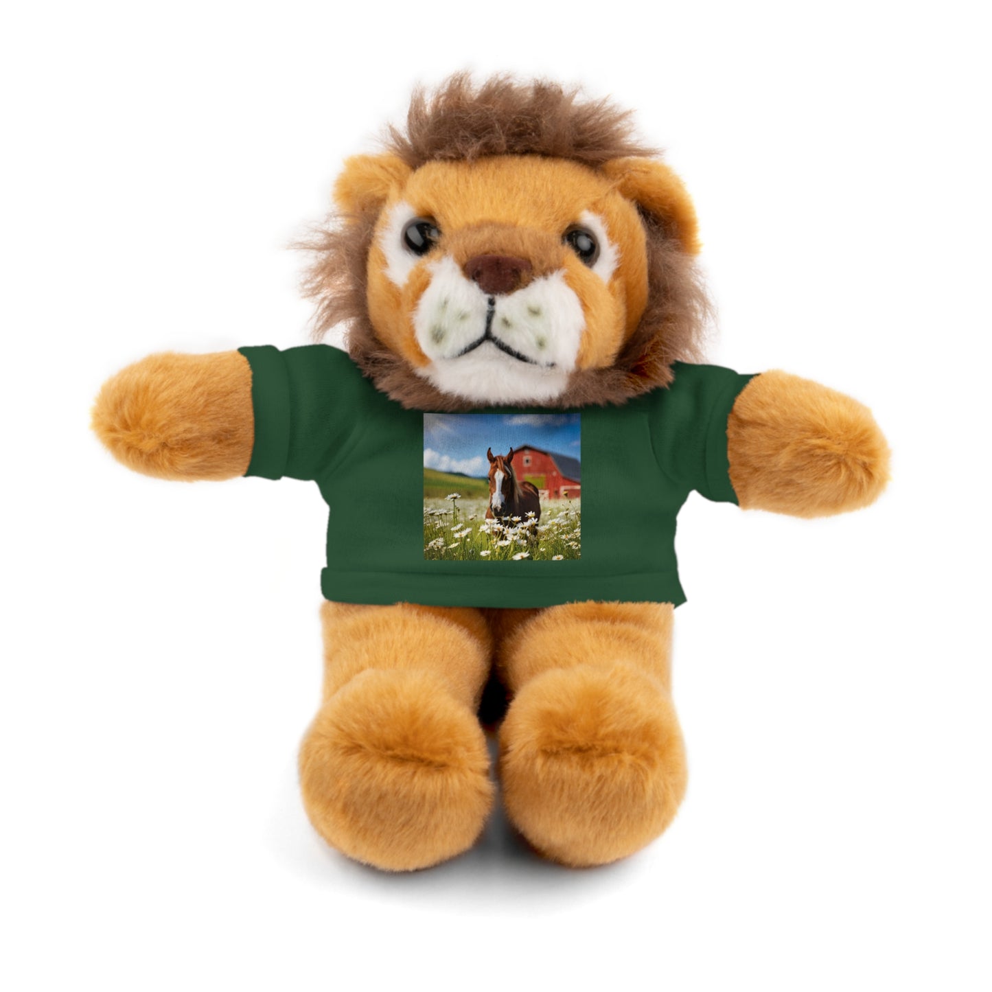 Stuffed Animals Plush with Farm Horse Tee