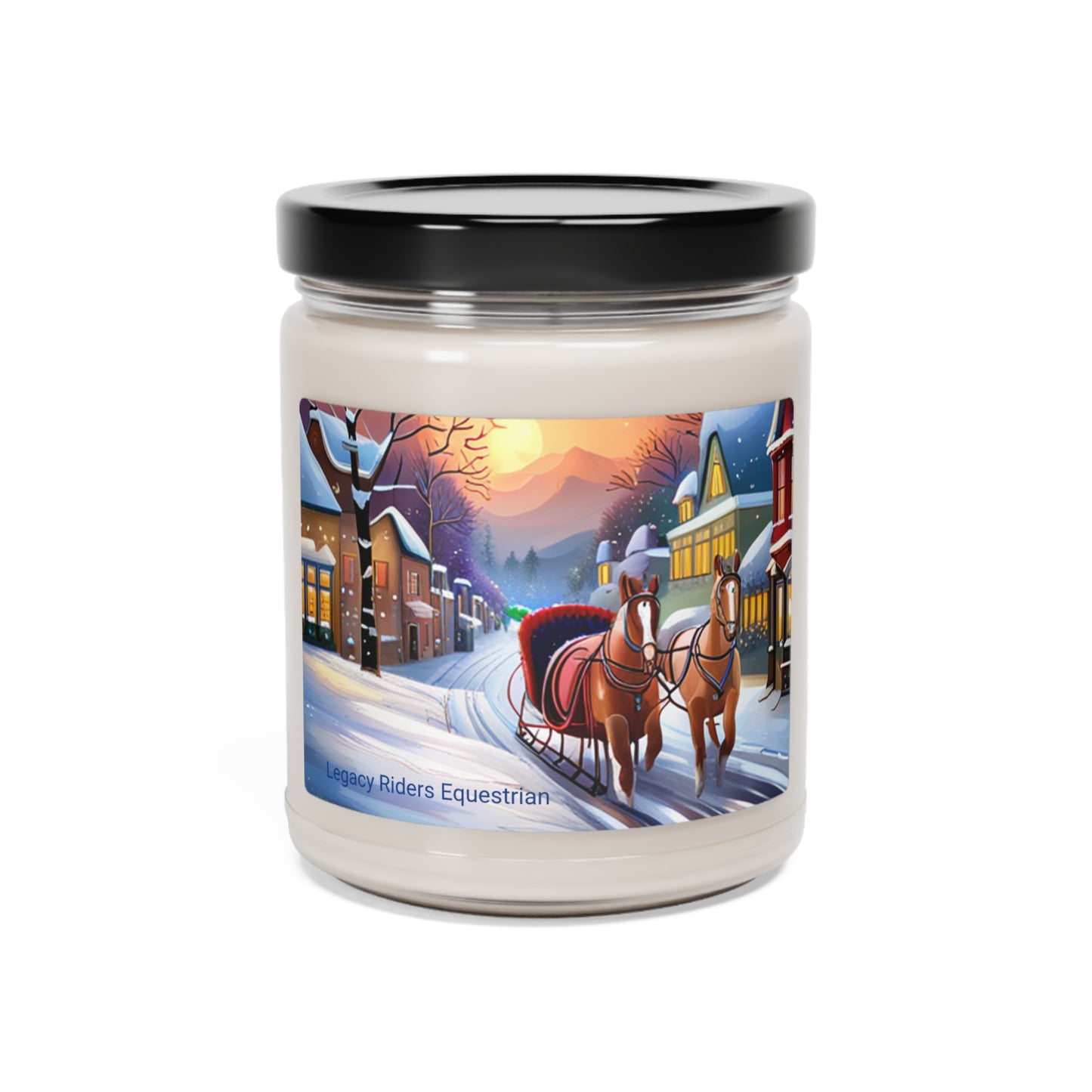 Main Street Horses Scented Soy Candle, 9oz