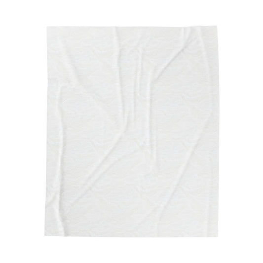 White Horse Velveteen Plush Blanket