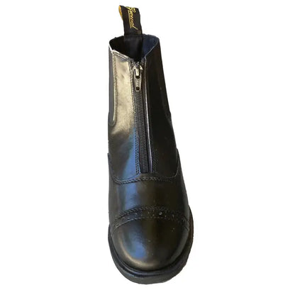 Adult Zip Up Synthetic Leather Paddock Boots