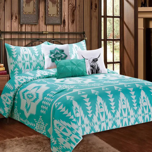 Turquoise 6pc Comforter Set