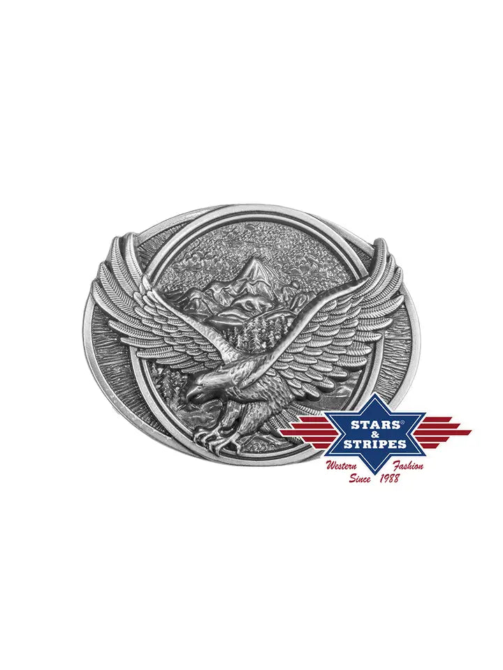 Western Belt Buckle with Eagle